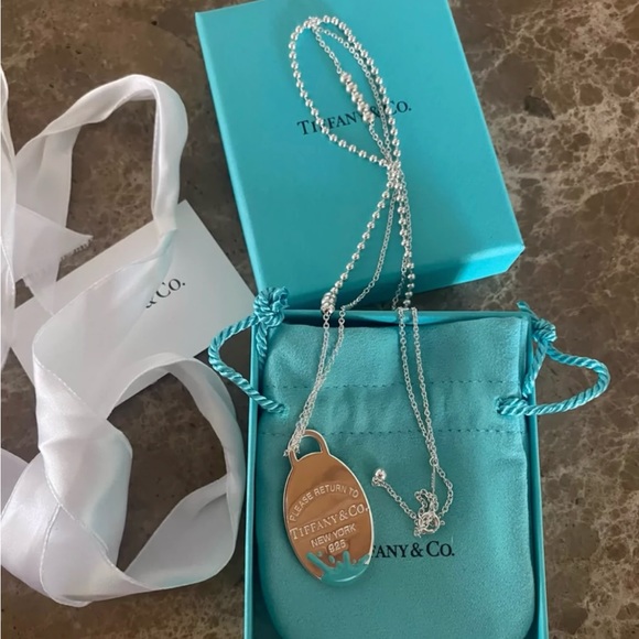New Tiffany & Co. Return to Tiffany Blue Splash Necklace